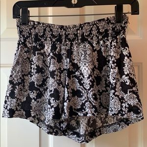 Black and White Pattern Shorts